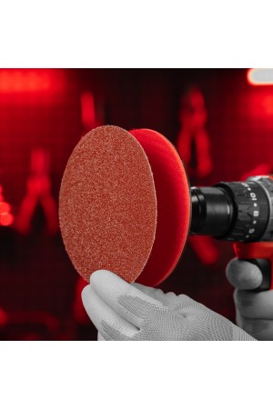 Круг абразивный на ворсовой подложке под 