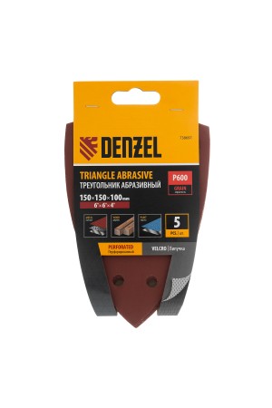Треугольник абразивный на ворc. подложке под 