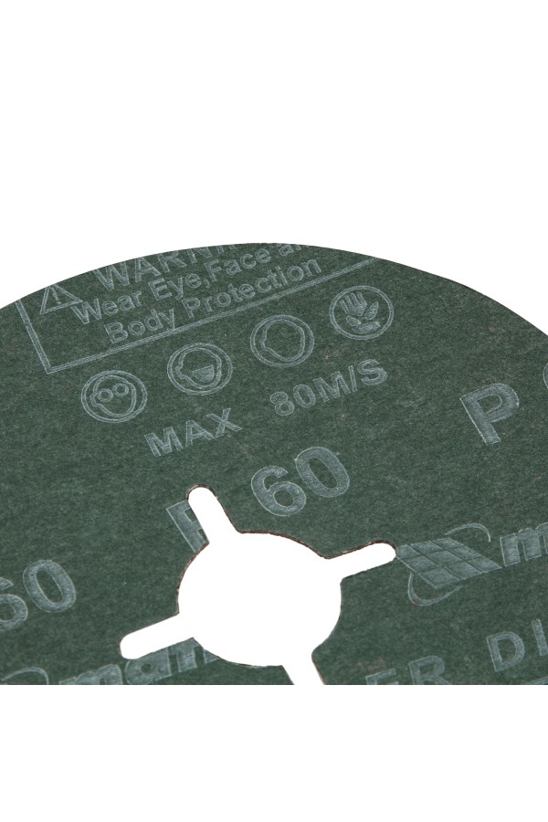 Круги фибровые 5 шт, Р 60, 125 х 22 mm Matrix