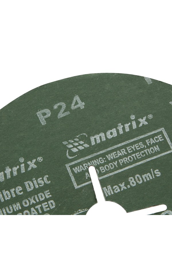 Круги фибровые 5 шт, Р 24, 180 х 22 mm Matrix