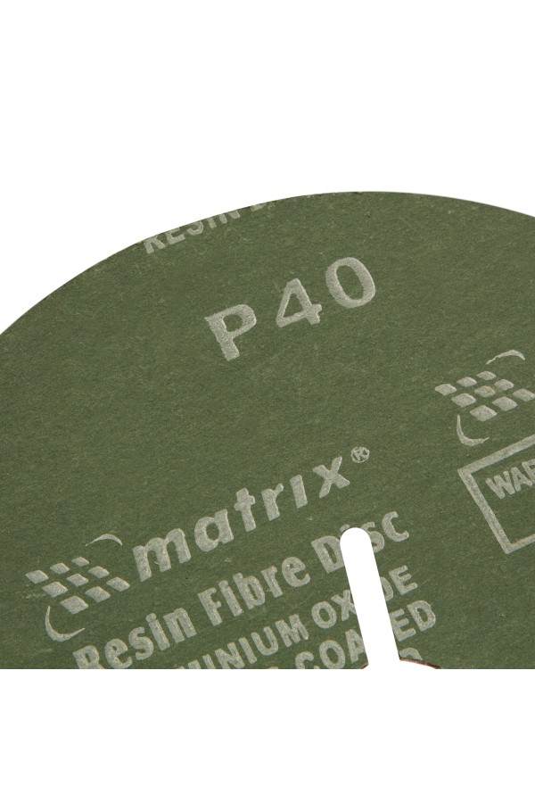 Круги фибровые 5 шт, Р 40, 180 х 22 mm Matrix