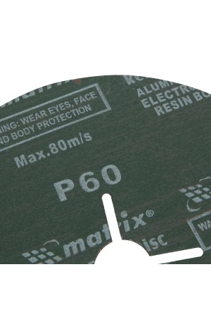 Круги фибровые 5 шт, Р 60, 180 х 22 mm Matrix