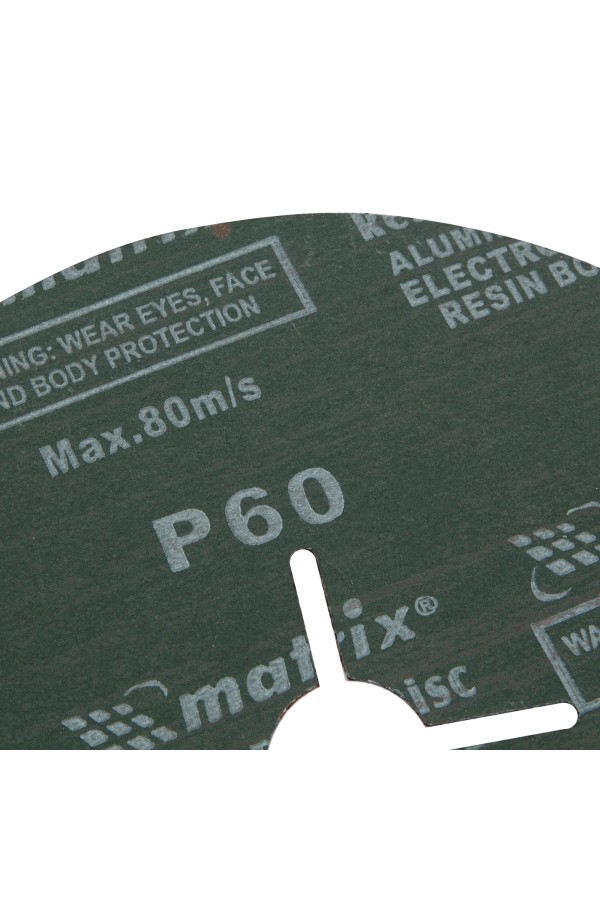 Круги фибровые 5 шт, Р 60, 180 х 22 mm Matrix