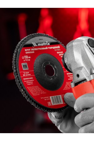 Круг лепестковый торцевой, P 24, 150 x 22.2 мм Matrix