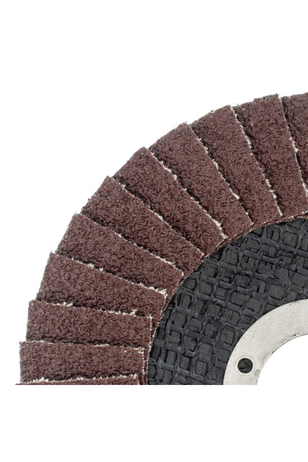 Круг лепестковый торцевой, конический, Р 60,115 х 22.2 мм Сибртех