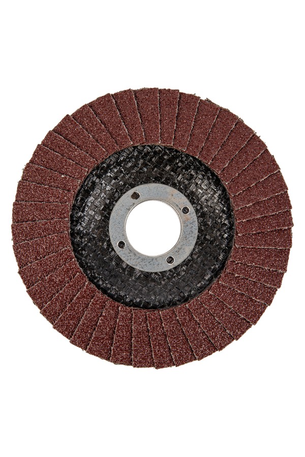 Круг лепестковый торцевой, конический, Р 80,115 х 22.2 мм Сибртех