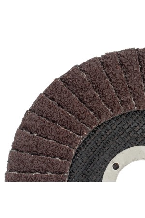 Круг лепестковый торцевой, конический, Р 24, 125 х 22.2 мм Сибртех