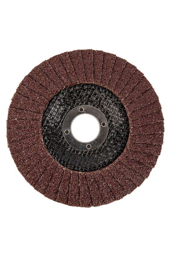 Круг лепестковый торцевой, конический, Р 40, 125 х 22.2 мм Сибртех