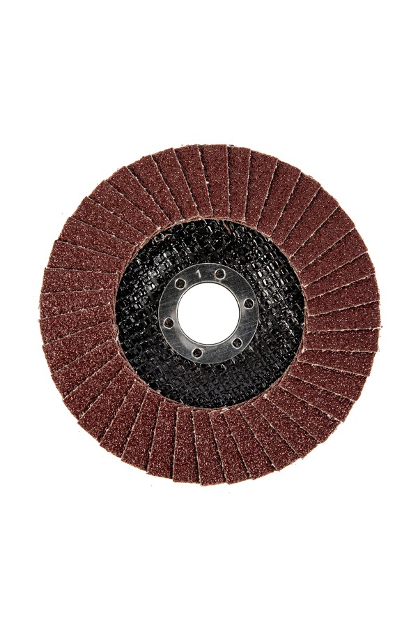 Круг лепестковый торцевой, конический, Р 60, 125 х 22.2 мм Сибртех