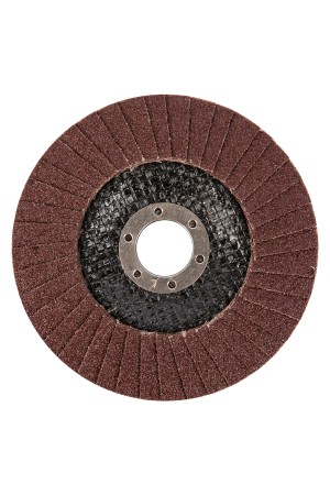 Круг лепестковый торцевой, конический, Р 80, 125 х 22.2 мм Сибртех