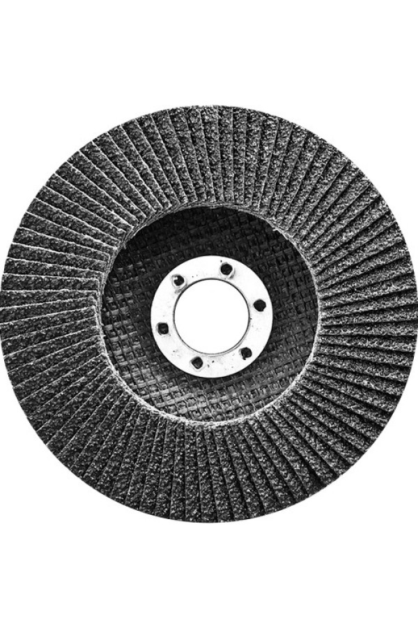 Круг лепестковый торцевой, конический, Р 60, 180 х 22.2 мм Сибртех