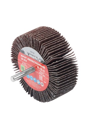 Круг лепестковый для дрели, 60 х 20 х 6 мм, P 80 Matrix