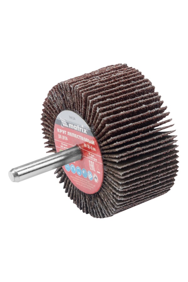 Круг лепестковый для дрели, 60 х 30 х 6 мм, P 80 Matrix