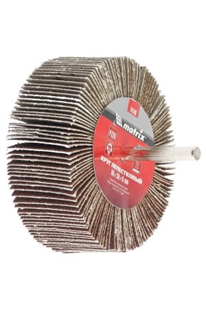 Круг лепестковый для дрели, 80 х 30 х 6 мм, P 150 Matrix