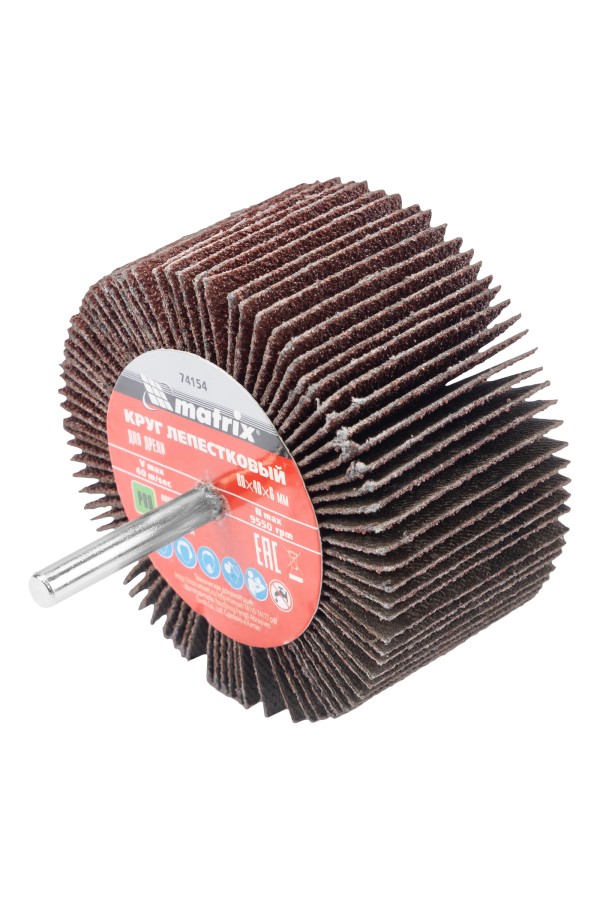 Круг лепестковый для дрели, 80 х 40 х 6 мм, P 80 Matrix