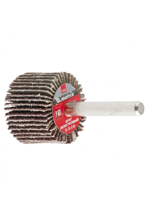 Круг лепестковый для дрели, 30 х 20 х 6 мм, P 150 Matrix