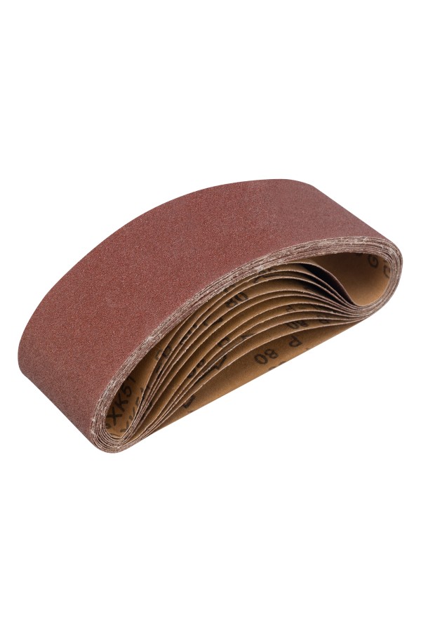 Лента абразивная бесконечная, P 80, 75 х 533 мм, 10 шт Matrix