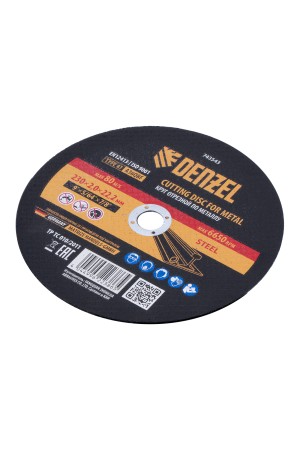 Круг отрезной по металлу, 230 х 2,0 х 22,2 мм, A36QBF Denzel