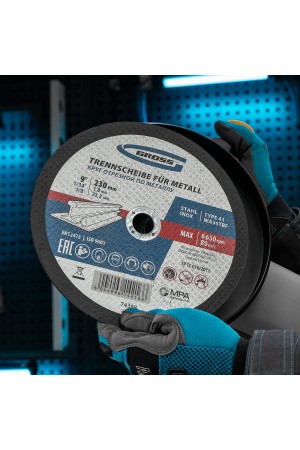 Круг отрезной по металлу, 230 х 1.8 х 22 мм Gross