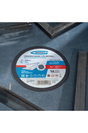 Круг отрезной по металлу, 230 х 2.0 х 22.2 мм Gross