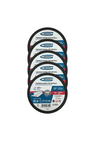 Круг отрезной по металлу, 230 х 2,0 х 22,2 мм, WA36TBF, в метал.банке, 5 шт. Gross