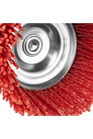 Щетка для дрели, 75 мм, Чашка, со шпилькой, нейлоновая щетина Denzel