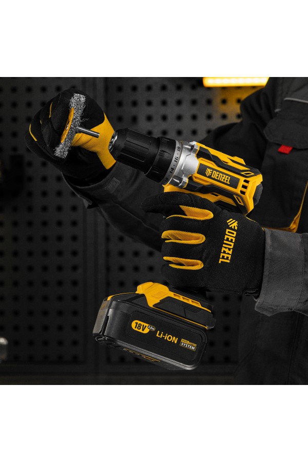 Щетка для дрели, 75 мм, Плоская, со шпилькой, нержавеющая витая проволока Denzel