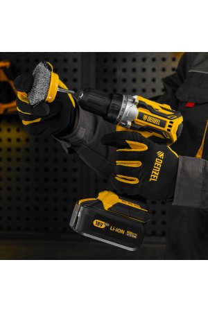 Щетка для дрели, 75 мм, Чашка, со шпилькой, нержавеющая витая проволока Denzel