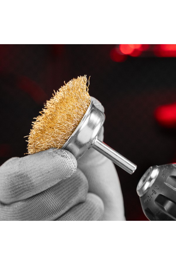 Набор щеток для дрели, 3 шт, 1 плоская, 50 мм, 2 