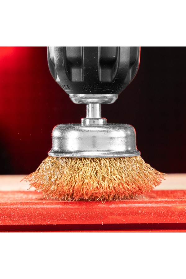 Набор щеток для дрели, 3 шт, 1 плоская, 50 мм, 2 