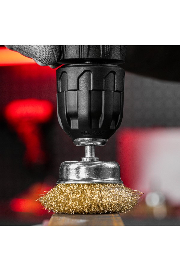 Набор щеток для дрели, 5 шт, 2 плоские, 50-75 мм, 3 