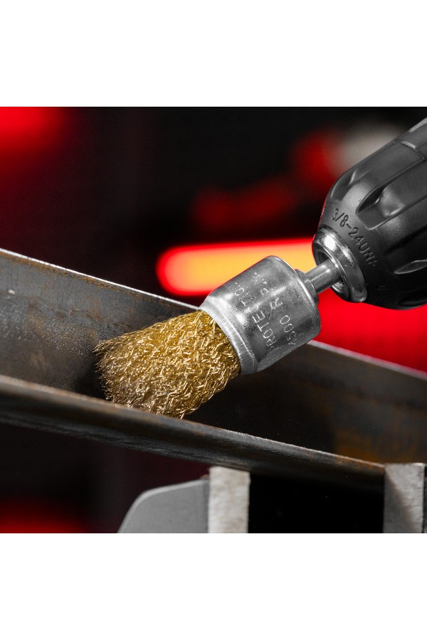 Набор щеток для дрели, 5 шт, 2 плоские, 50-75 мм, 3 