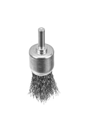 Набор щеток для дрели, 2 Плоские 50-75мм, 3 Чашки 25-50-75мм, шпилька,  нерж.вит. проволока Denzel