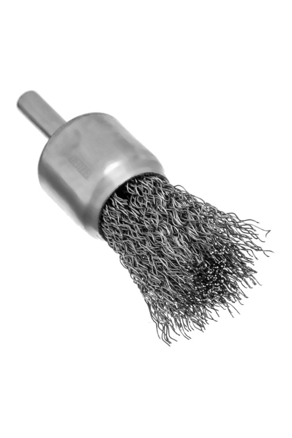Набор щеток для дрели, 2 Плоские 50-75мм, 3 Чашки 25-50-75мм, шпилька,  нерж.вит. проволока Denzel