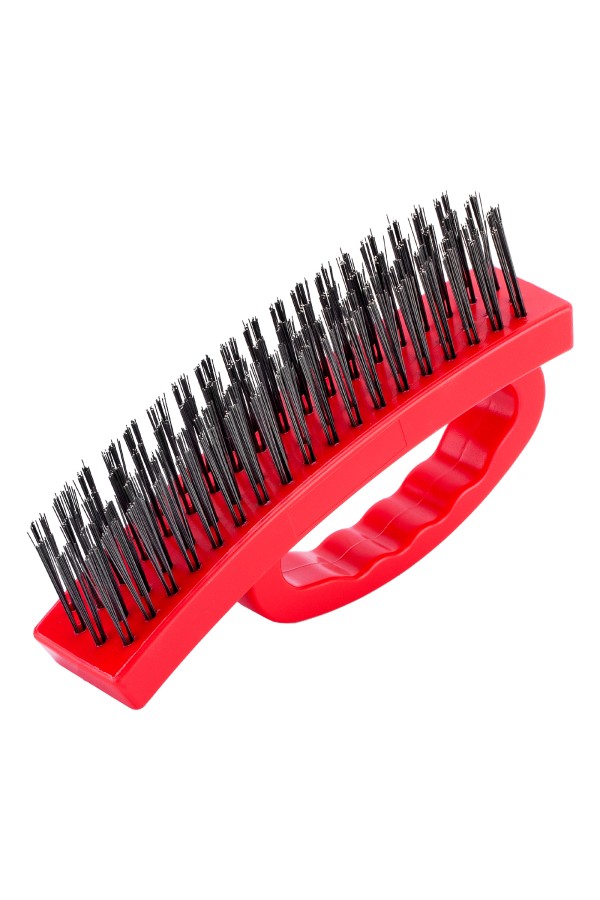 Щетка зачистная четырехрядная, плоская, пластиковая с рукояткой Matrix