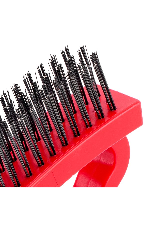 Щетка зачистная четырехрядная, плоская, пластиковая с рукояткой Matrix