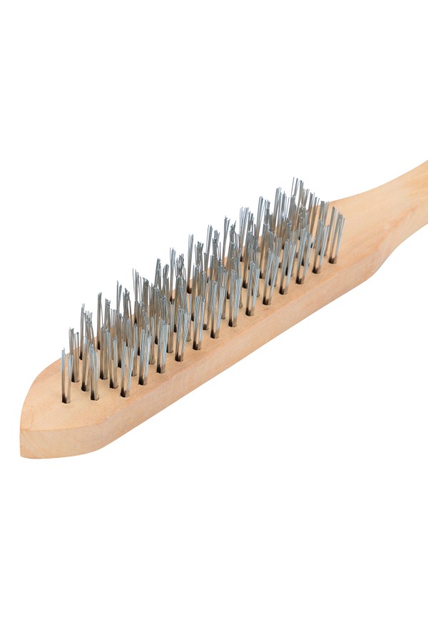 Щетка пятирядная металлическая с деревянной ручкой Sparta