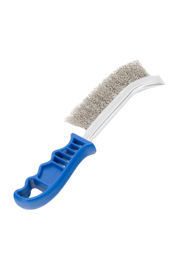 Щетка зачистная, металлическая с пластмассовой ручкой, нержавеющая проволока Барс