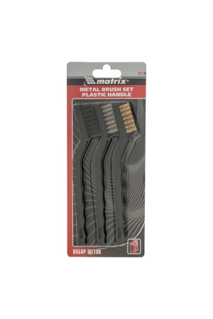 Набор щеток, 3 шт, металлические с пластмассовой ручкой, малые Matrix