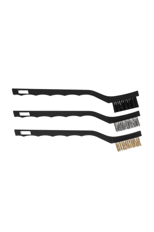 Набор щеток, 3 шт, металлические с пластмассовой ручкой, малые Matrix