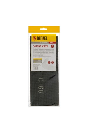 Сетка абразивная, P 60, 115 х 280 мм, 5 шт Denzel