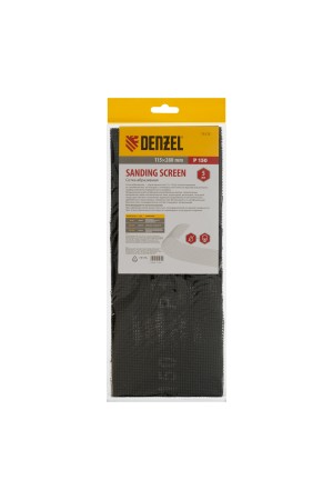 Сетка абразивная, P 150, 115 х 280 мм, 5 шт Denzel