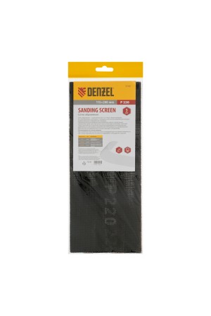 Сетка абразивная, P 220, 115 х 280 мм, 5 шт Denzel