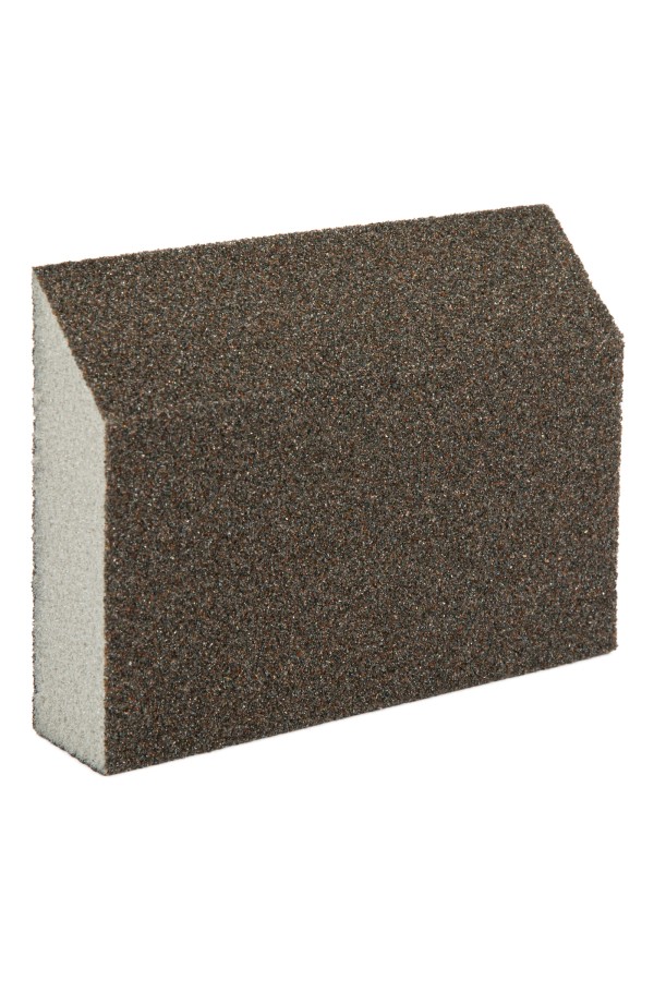 Губка для шлифования, 120 х 90 х 25 мм, трапеция, мягкая, P 80 Matrix