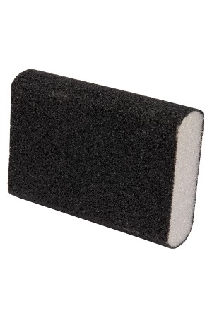 Губка для шлифования, 100 х 70 х 25 мм, овал, Средняя жесткость, P 60 Сибртех