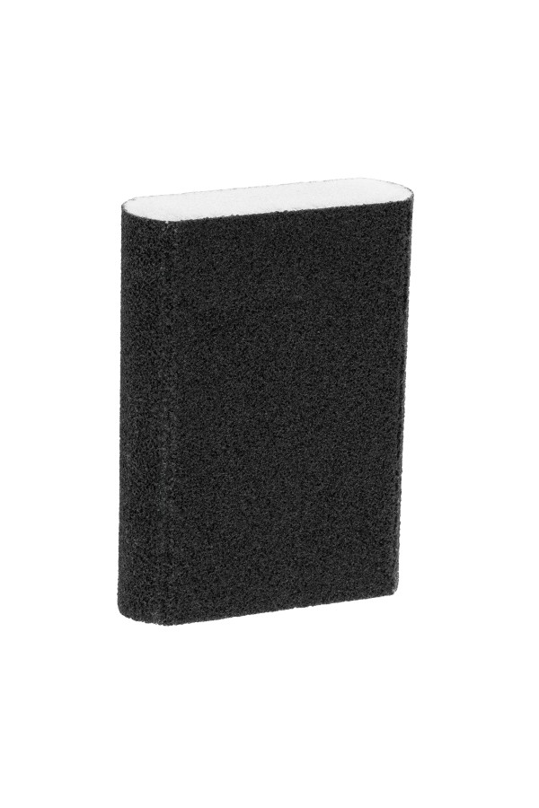 Губка для шлифования, 100 х 70 х 25 мм, овал, Средняя жесткость, P 100 Сибртех
