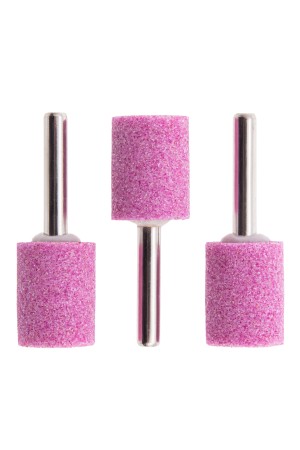 Шарошка абразивная, цилиндр, 19 x 25 x 6 мм, F46, 3 шт Matrix