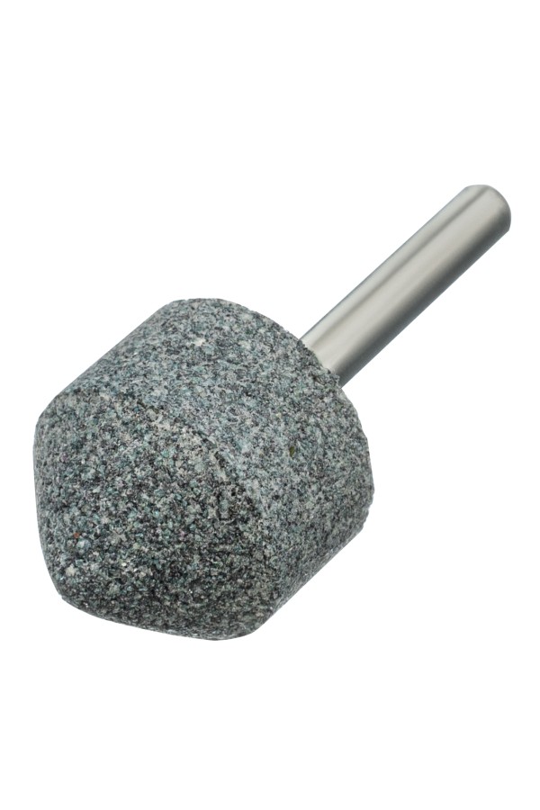 Шарошка абразивная, конус, для дрели, 25 x 25 мм, хвостовик d6 мм, 63С Denzel