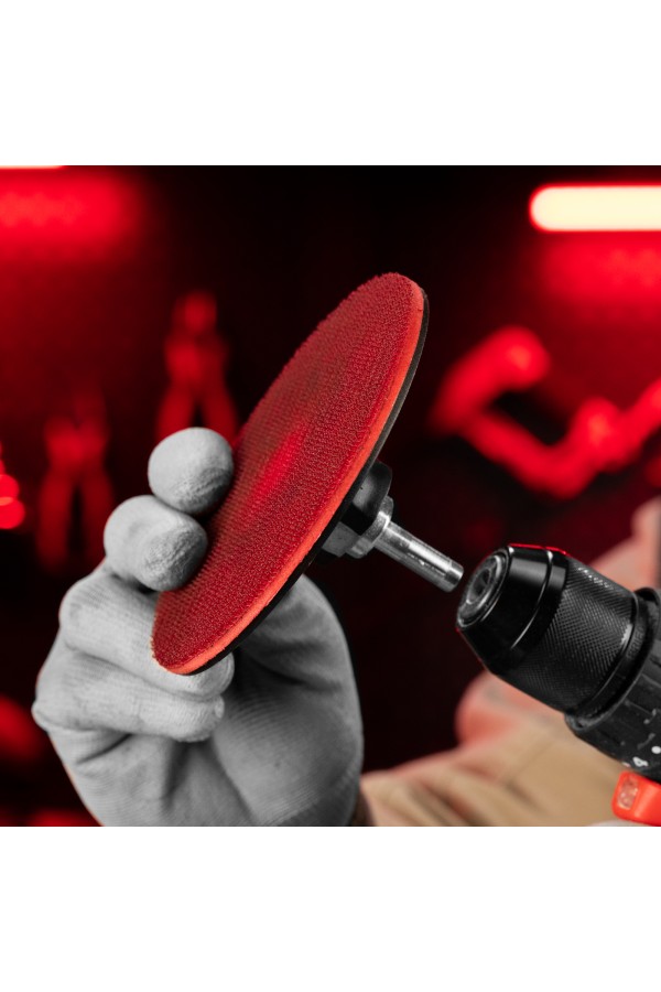 Насадка для дрели и УШМ с липучкой, 125 мм, твердая Matrix