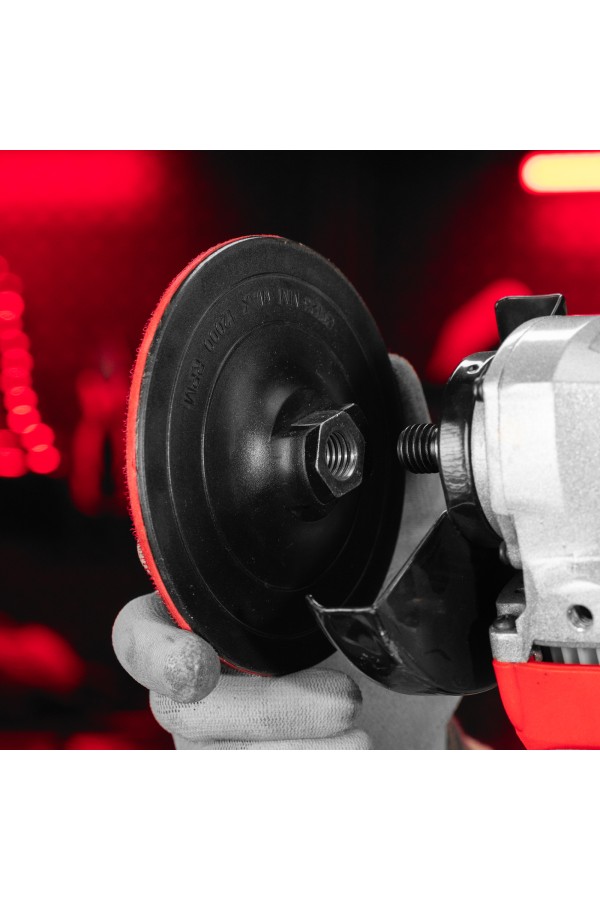 Насадка для дрели и УШМ с липучкой, 125 мм, твердая Matrix